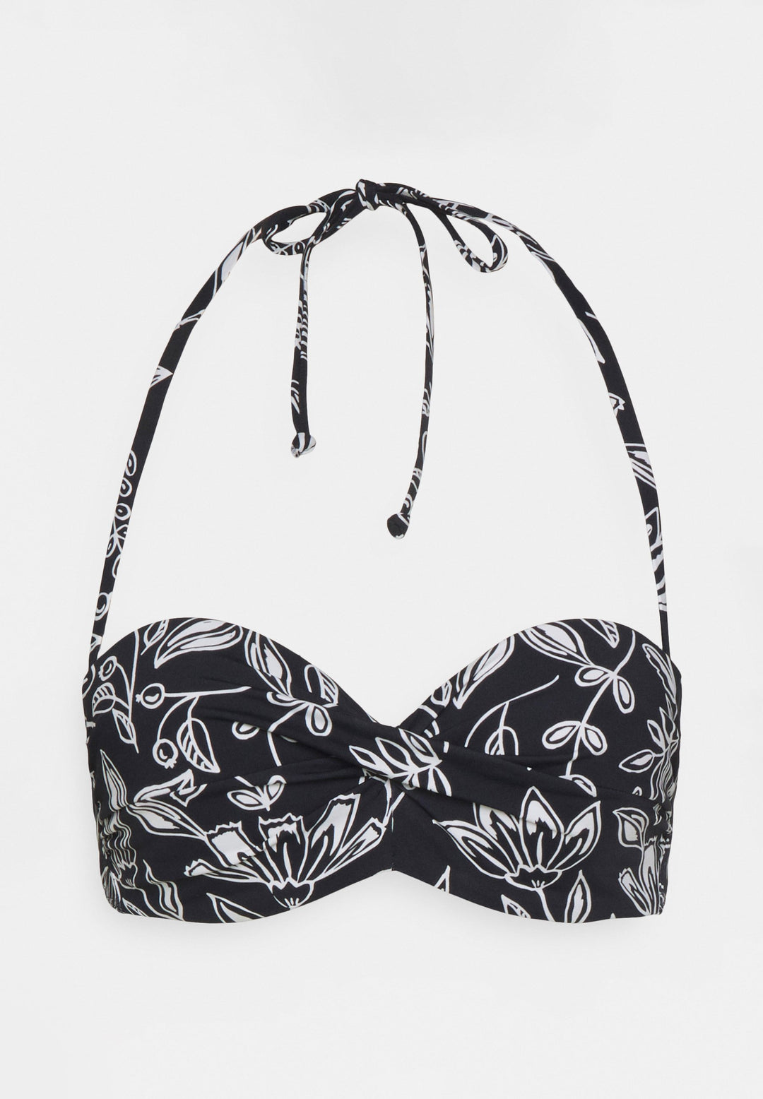 Womens Bikini Top - Black & White