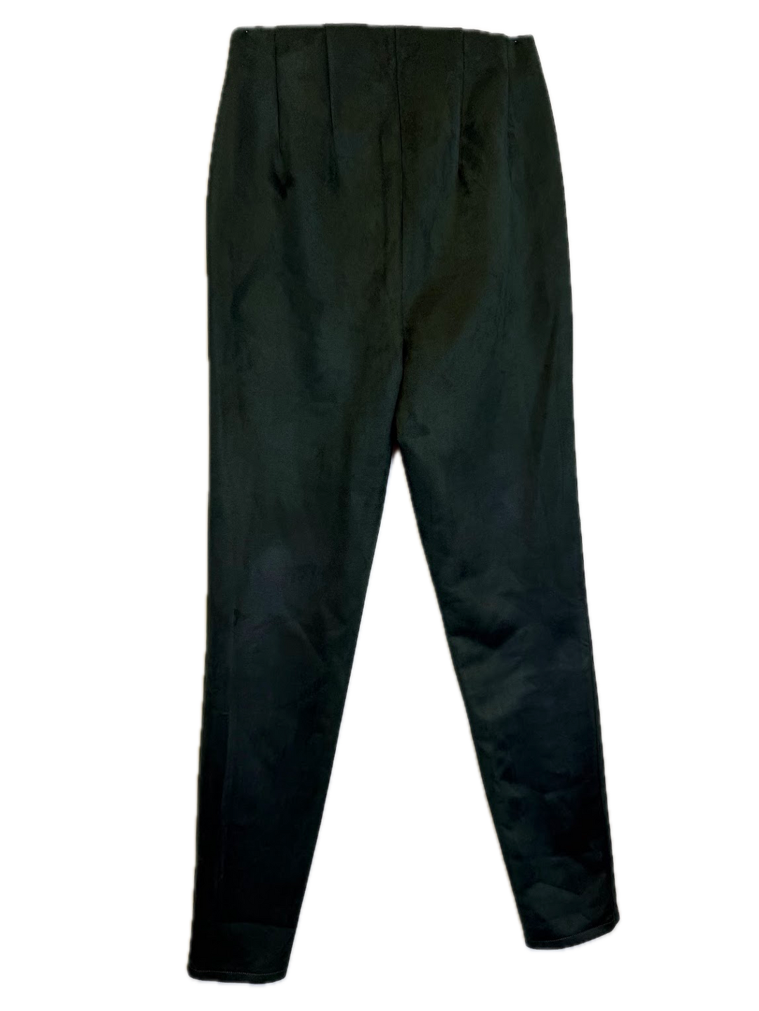 Dark Green Faux Suede Leggings