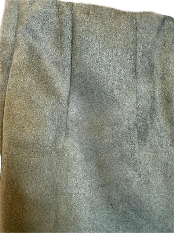 Dark Green Faux Suede Leggings