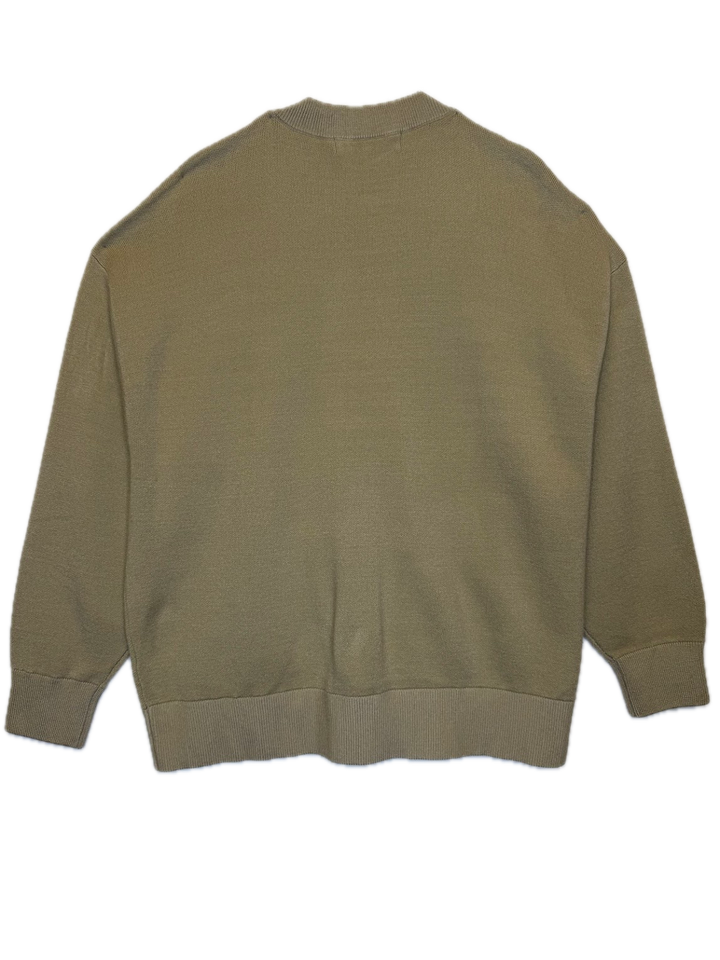 Beige Zip-Up Bomber Jacket