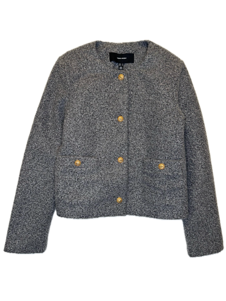 Women's Dark Grey Melange Jacket