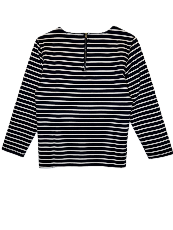 Navy & White Breton Stripe Top