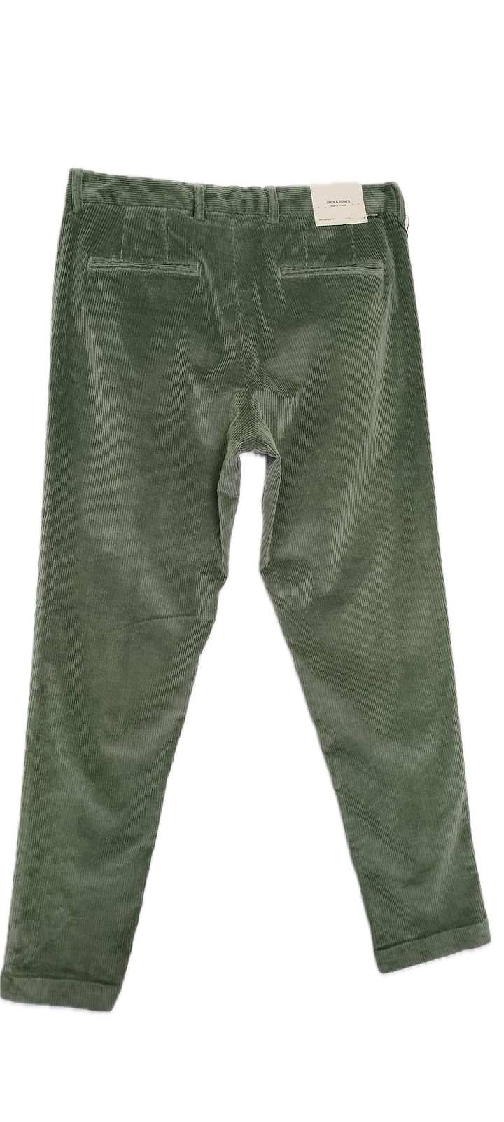 Green Corduroy Tapered Trousers
