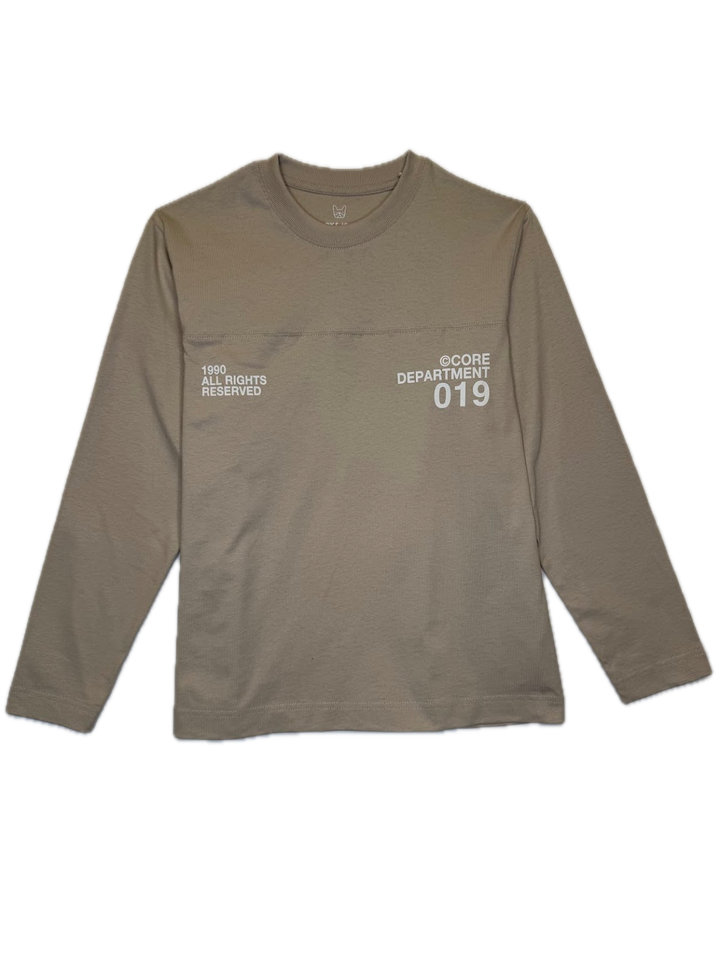 Beige "Core Department" Long Sleeve