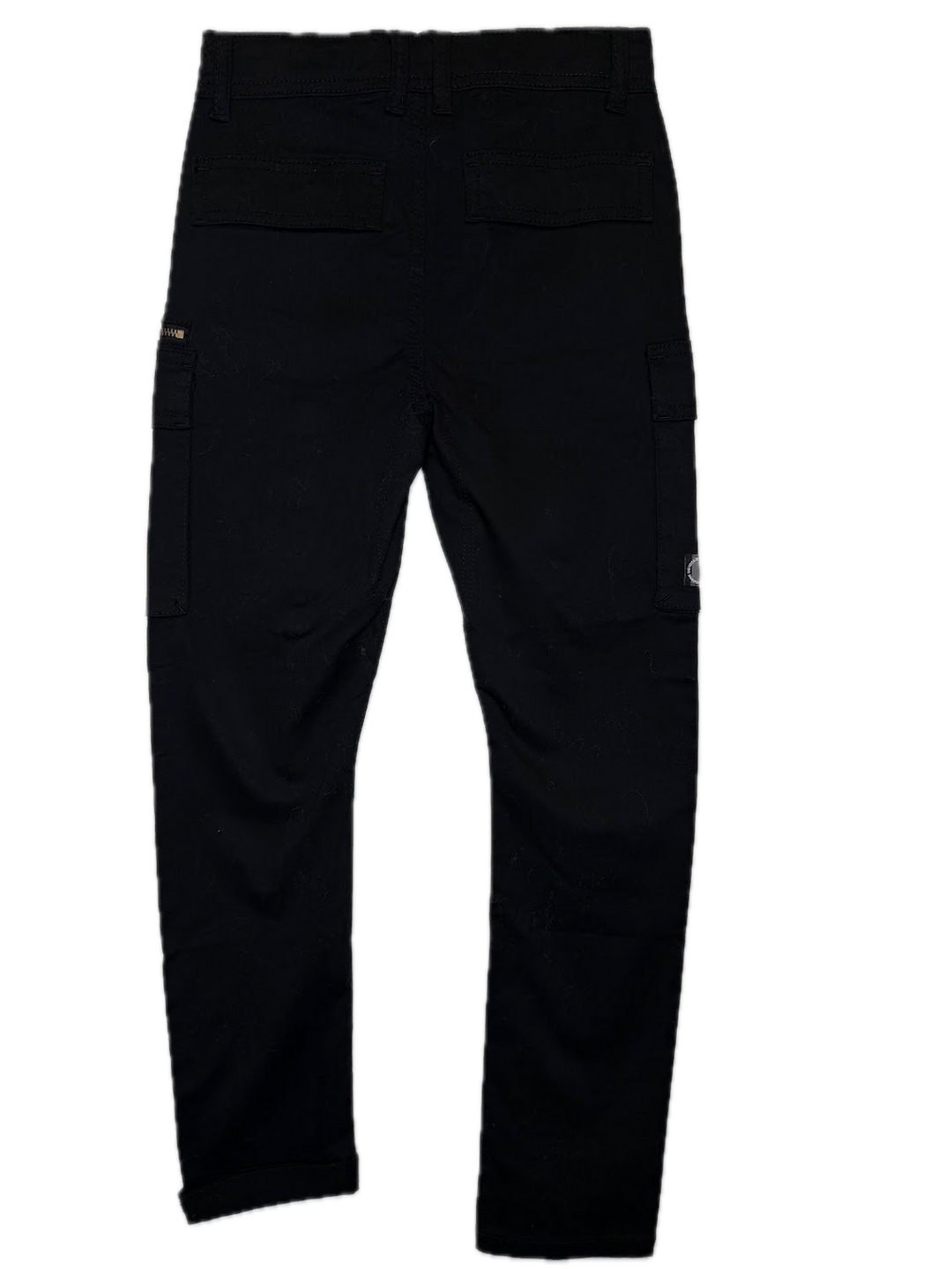 Black Slim Fit Cargo Pants