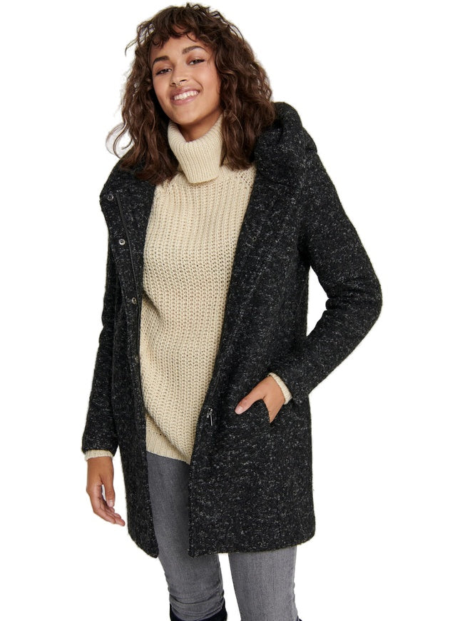 Women's ONLY Black/Melange Coat