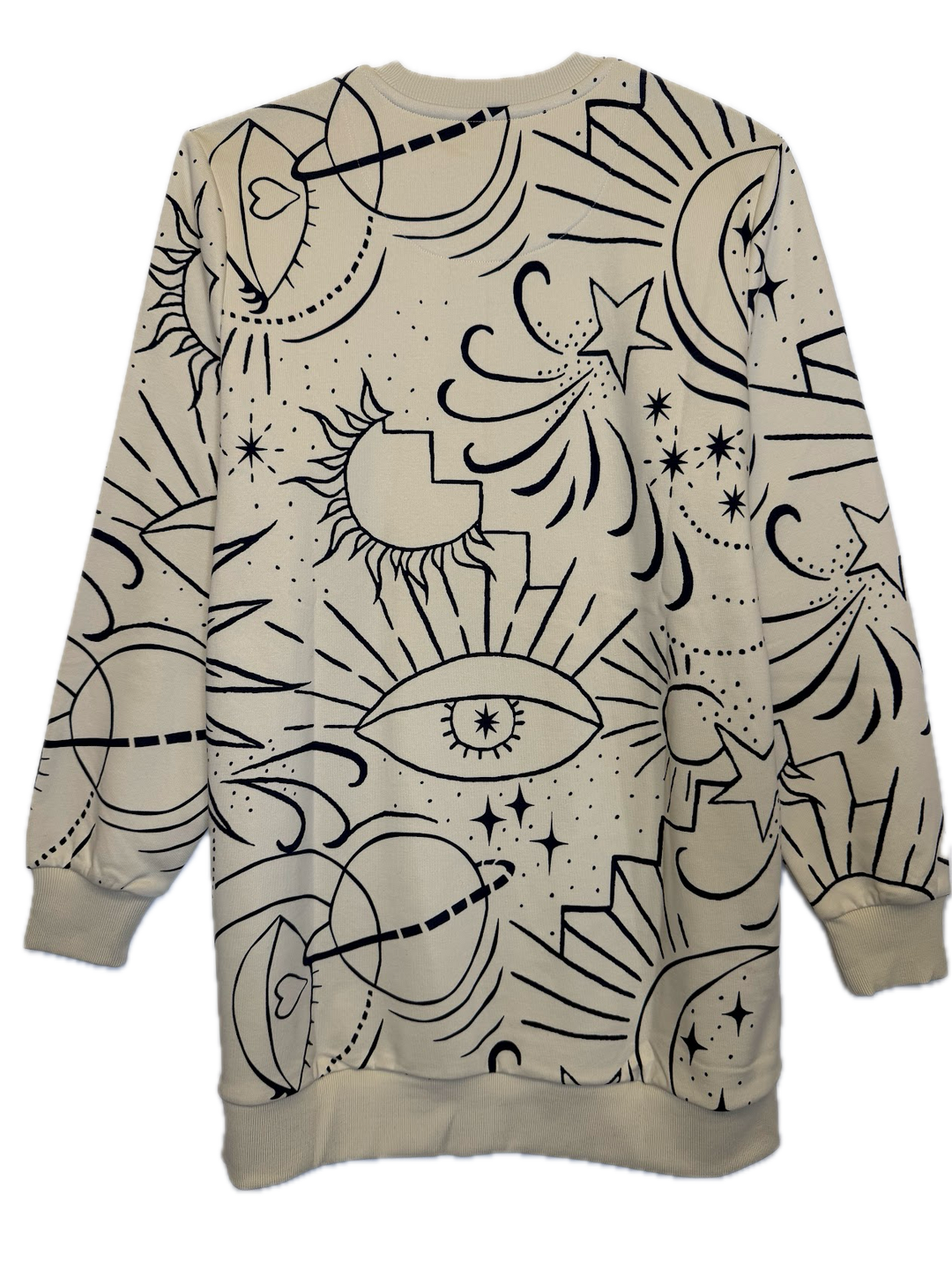 Beige Graphic Sweatshirt