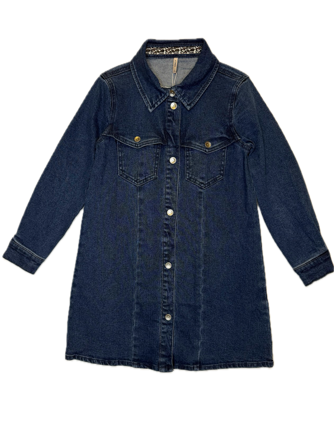 Blue Distressed Denim dress