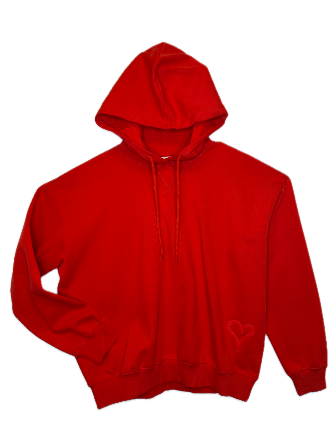 Red Graphic Hoodie with Front Print