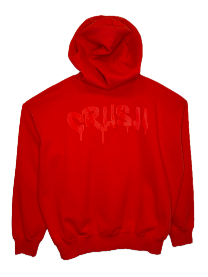 Red Graphic Hoodie with Front Print