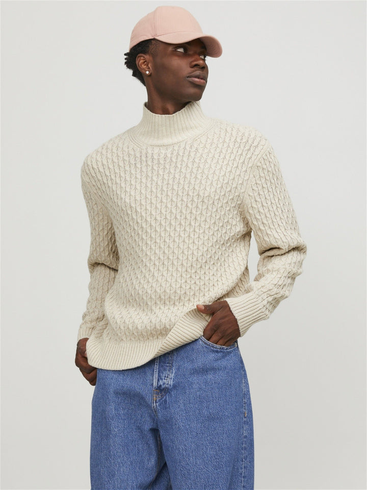 Men Sweater - Beige