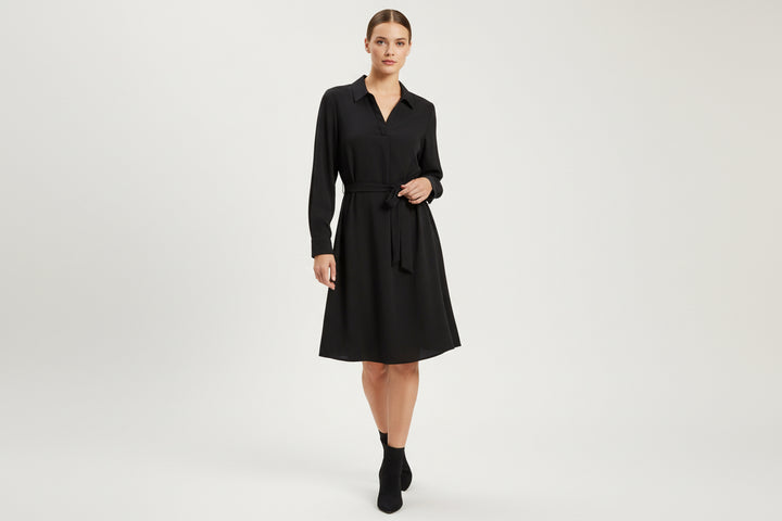 Melna midi kleita