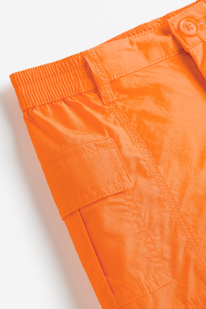 Bērnu kargo šorti, spilgti oranži