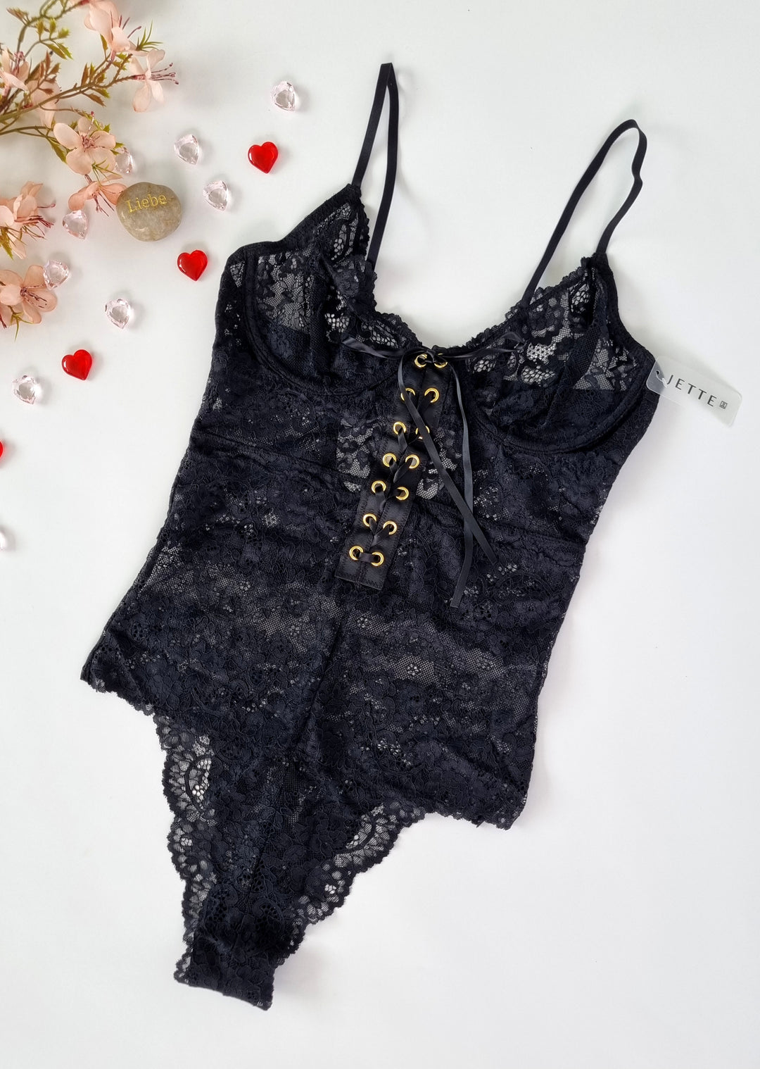 Womens Lingerie Bodysuit - Black