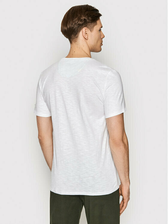 Mens T-Shirt - White/Lemon