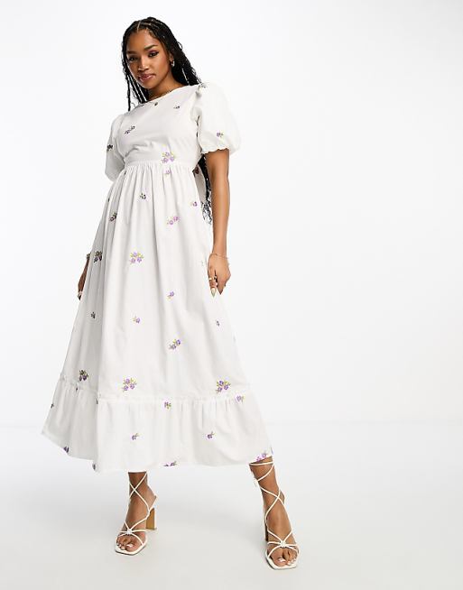 Women Maxi Dress - White