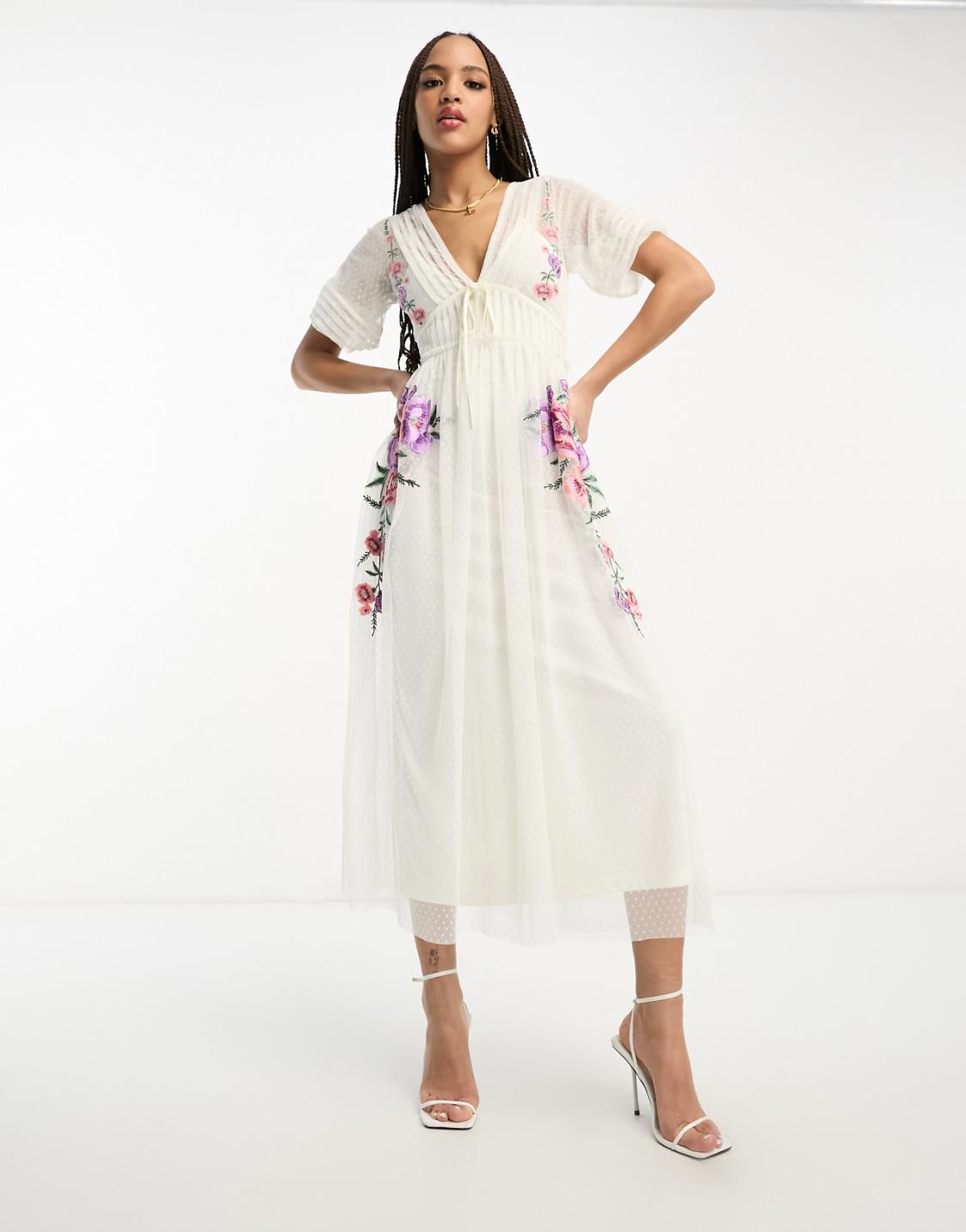 Women Maxi Dress - White