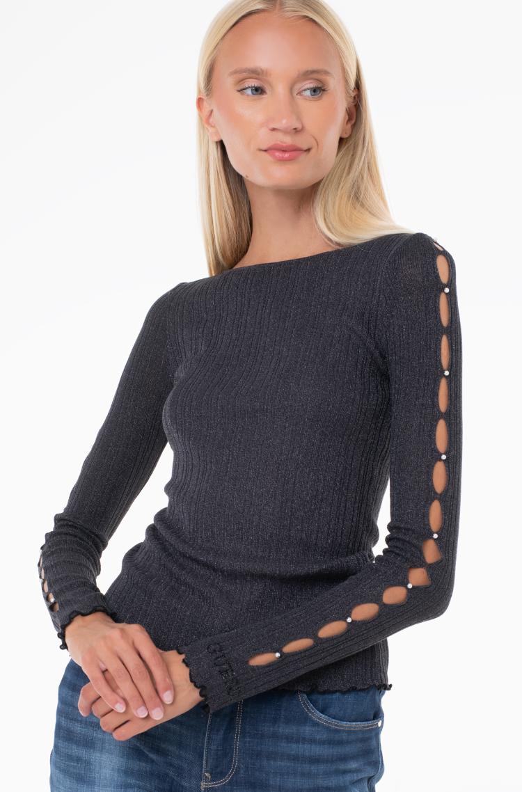 Shimmer Black Long Sleeve Shirt