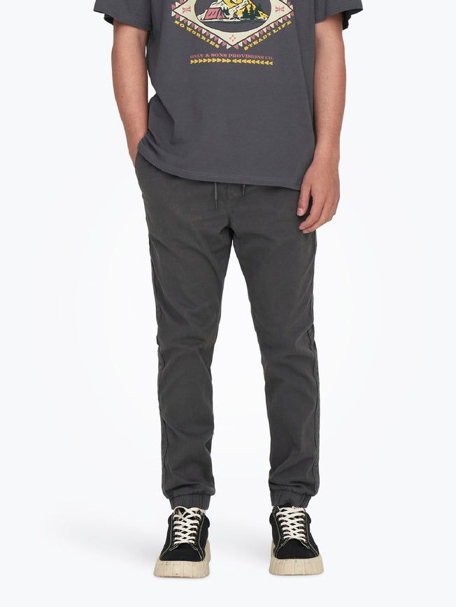 Linus Pants - Grey Pinstripe