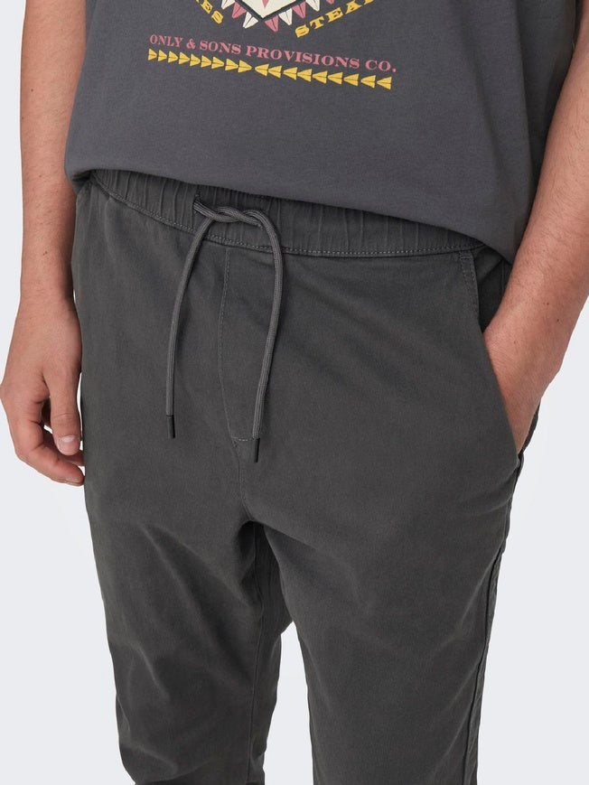 Linus Pants - Grey Pinstripe