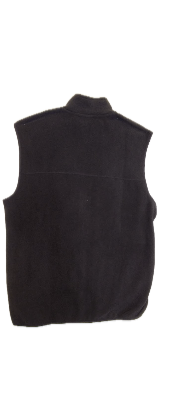 Black Fleece Zip-Up Vest