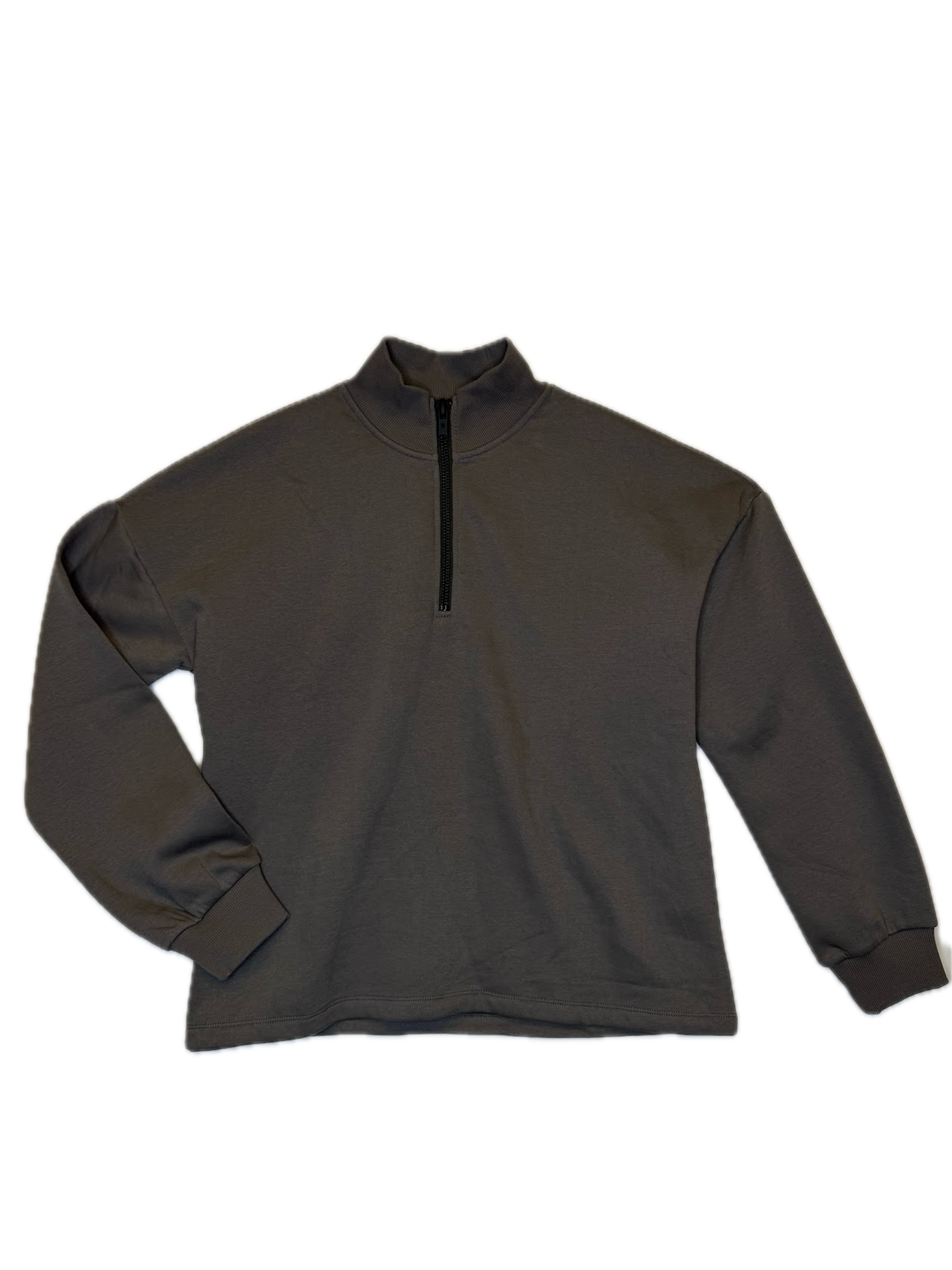 Dark Grey Half-Zip Sweatshirt
