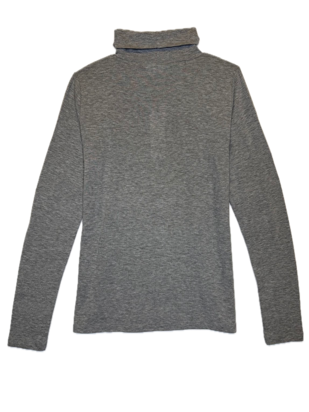 Grey Basic Turtleneck Top
