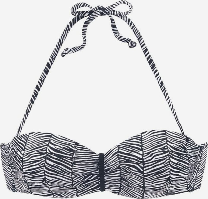 Womens Bikini Top - Black & White