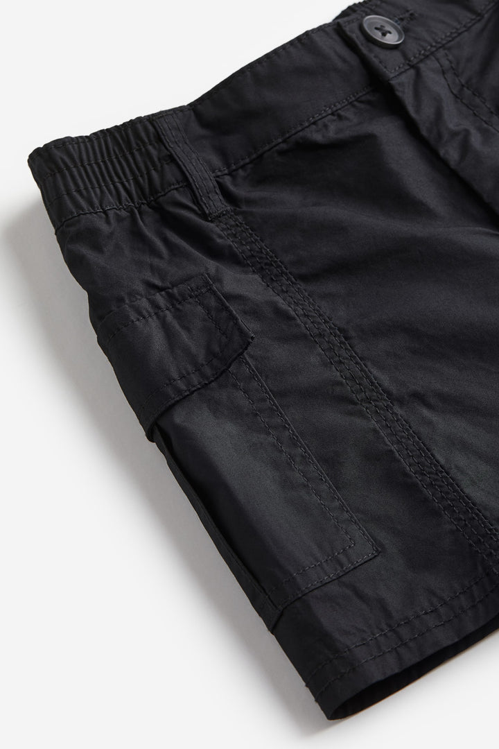 Kids Cargo Shorts, Black