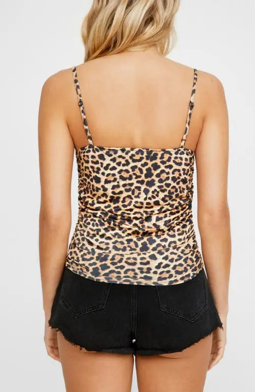 Leopard Print Corset Top