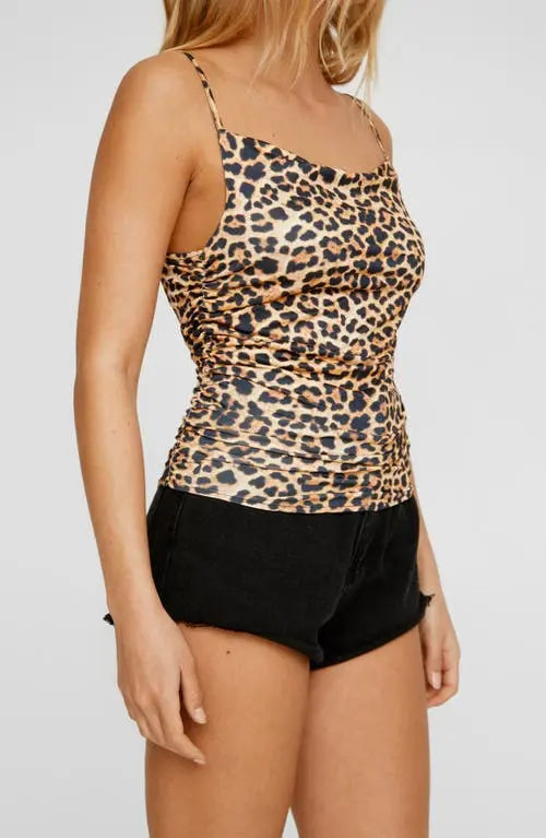 Leopard Print Corset Top