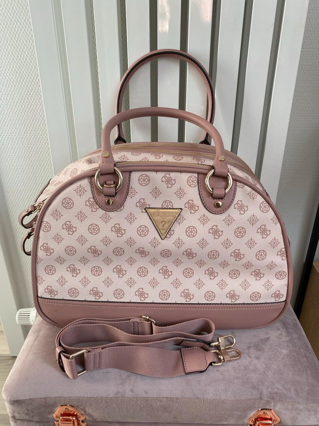 Womens Pet Carrier Bag - Light Nude