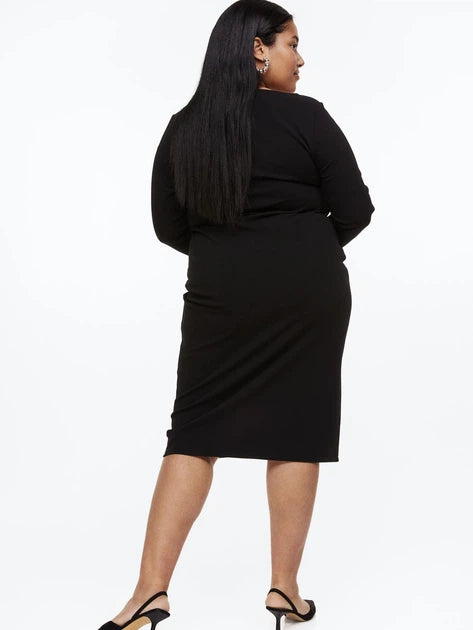 Women Midi Dress - Black