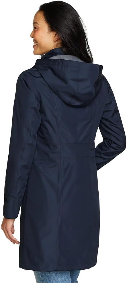 Womens Trench Coat - Blue
