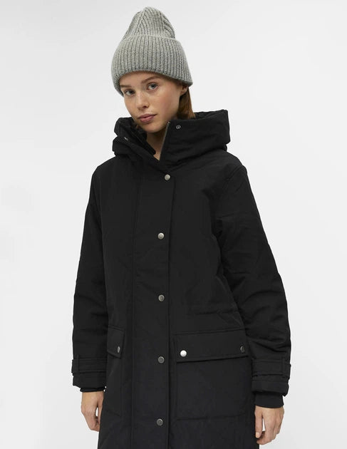 Women's Object Black Coat