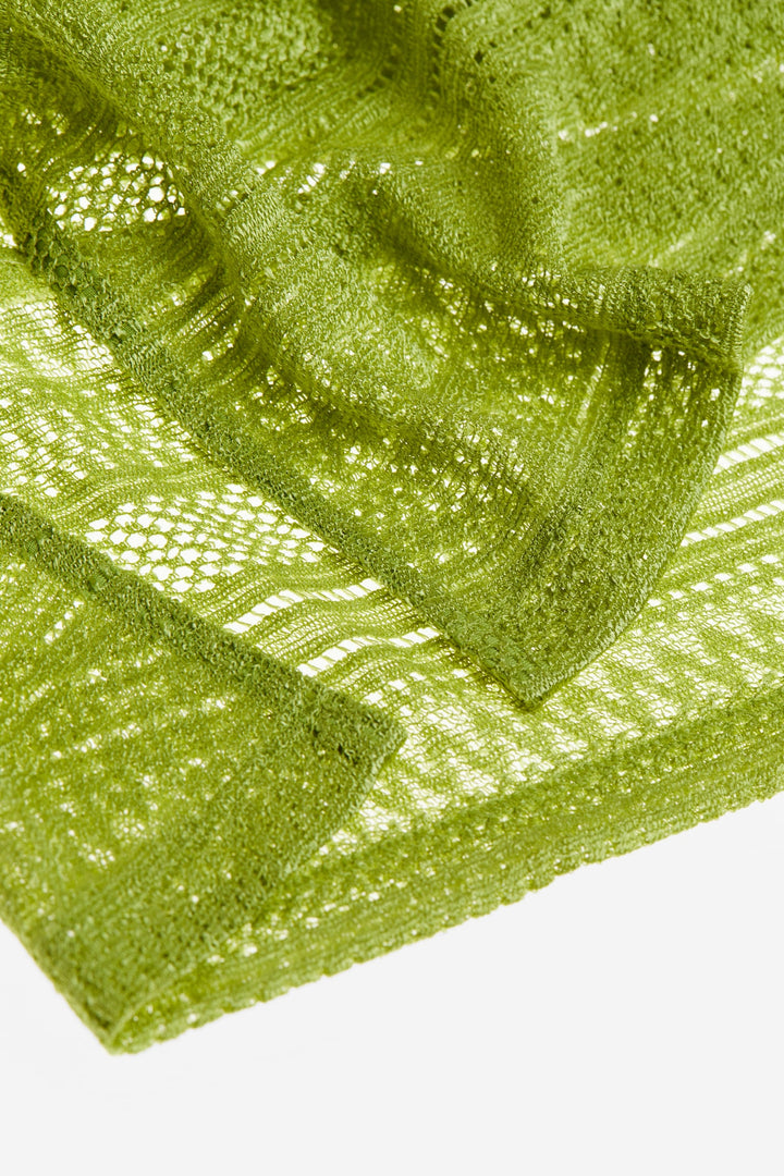 Ruched Beach Dress, Green