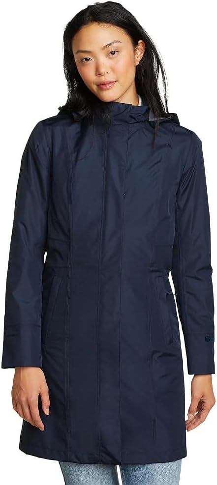Womens Trench Coat - Blue