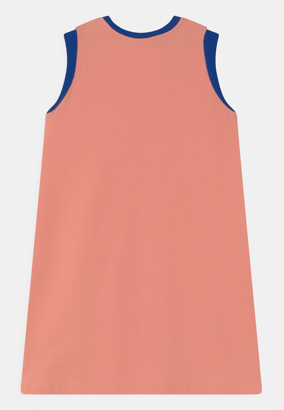 Girls Casual Dress - Peach / Blue