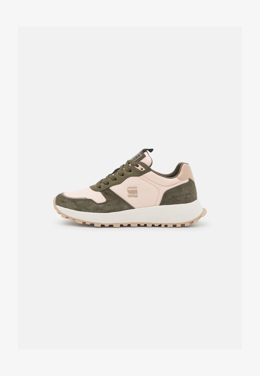 Womens Sneaker - Olive/Pink