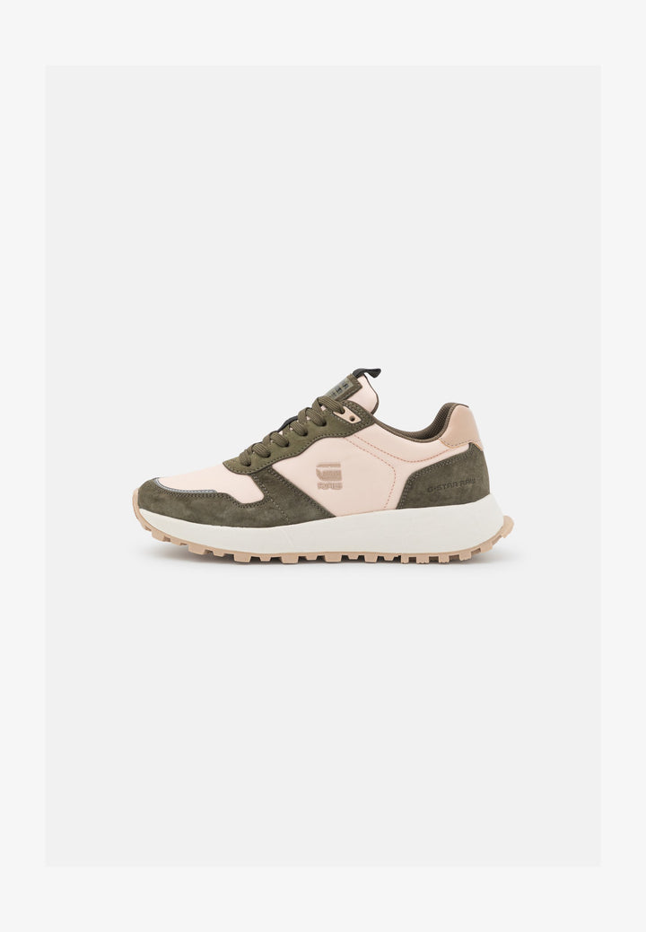 Womens Sneaker - Olive/Pink