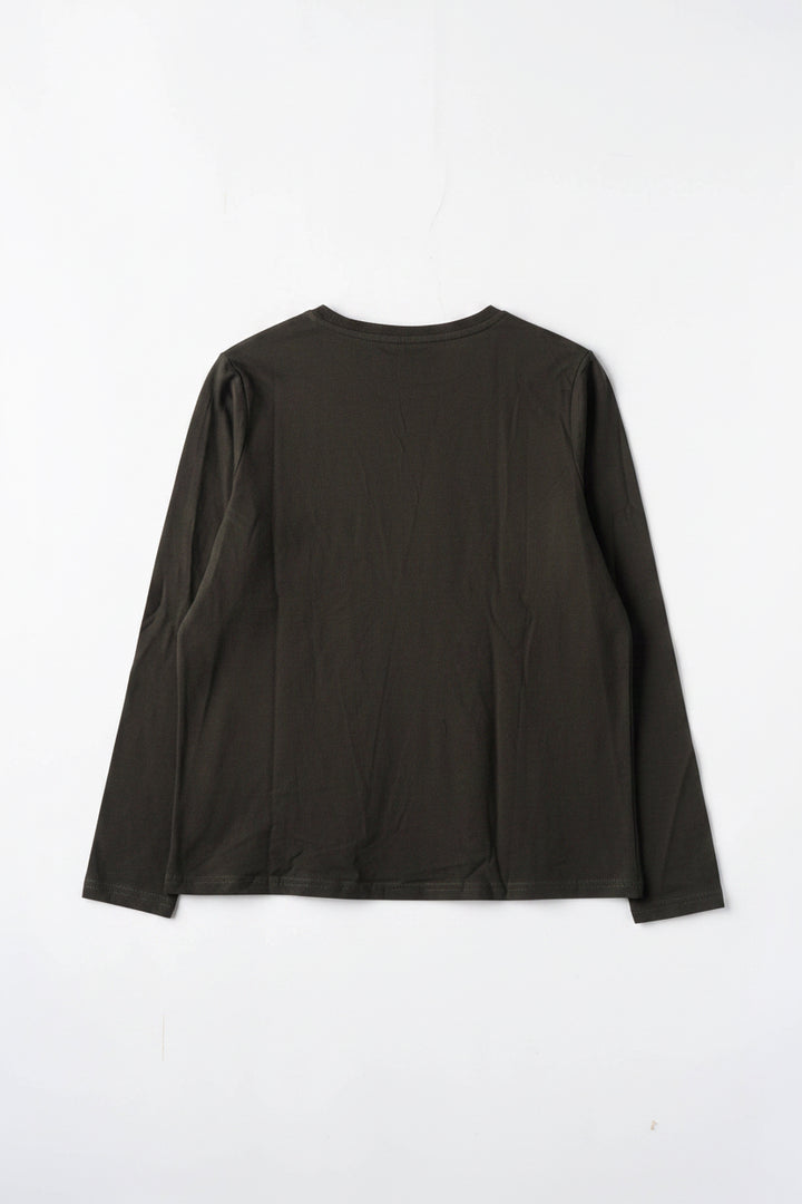 Girls Shirt - Khaki / Gold