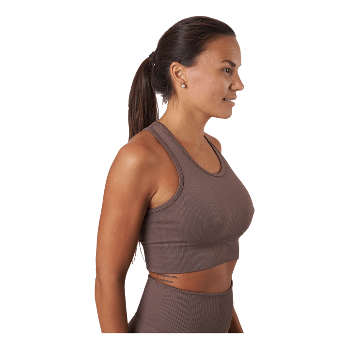 Womens Crop Top - Brown