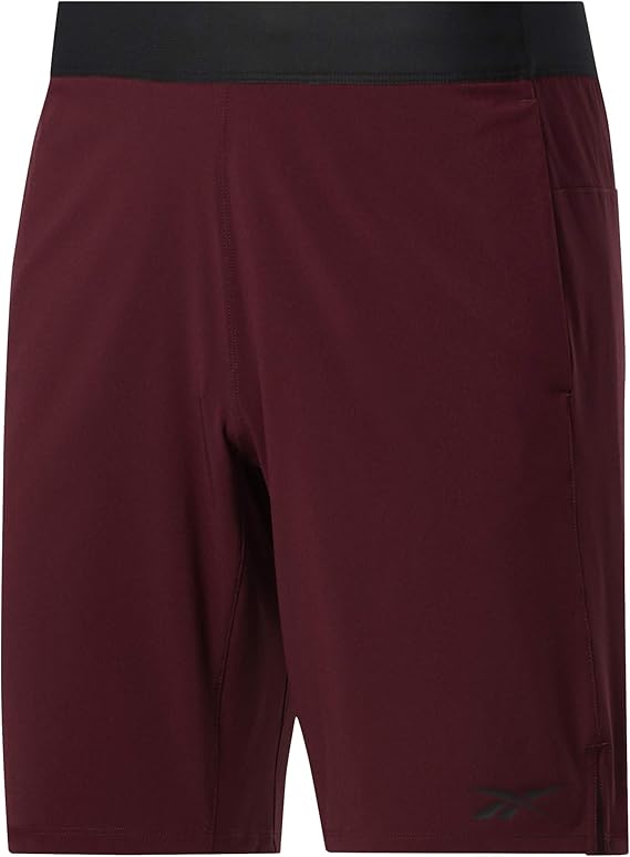 Mens Athletic Shorts - Burgundy