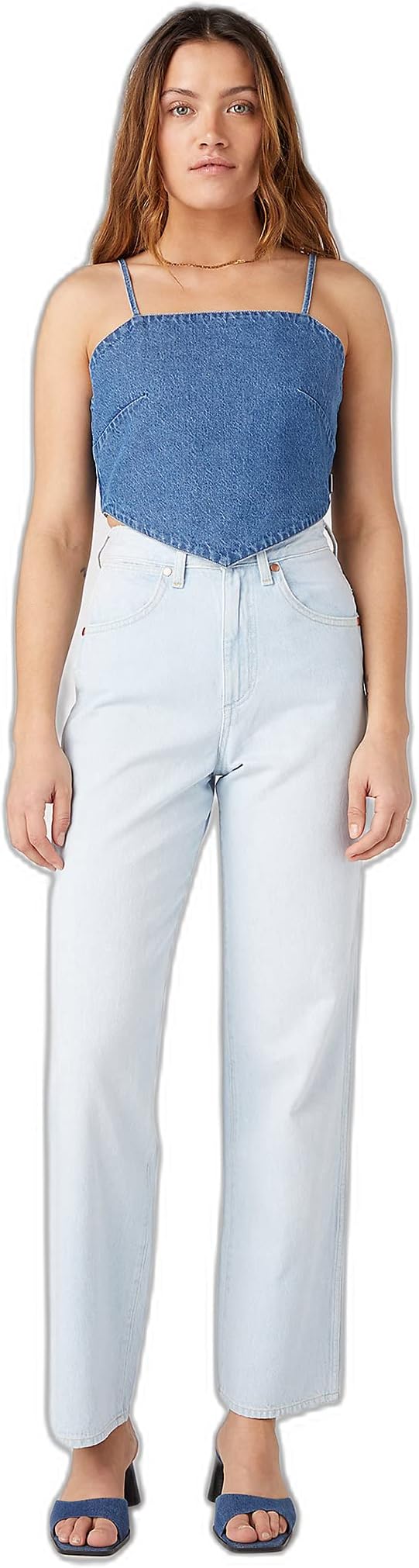 Womens Crop Top - Blue