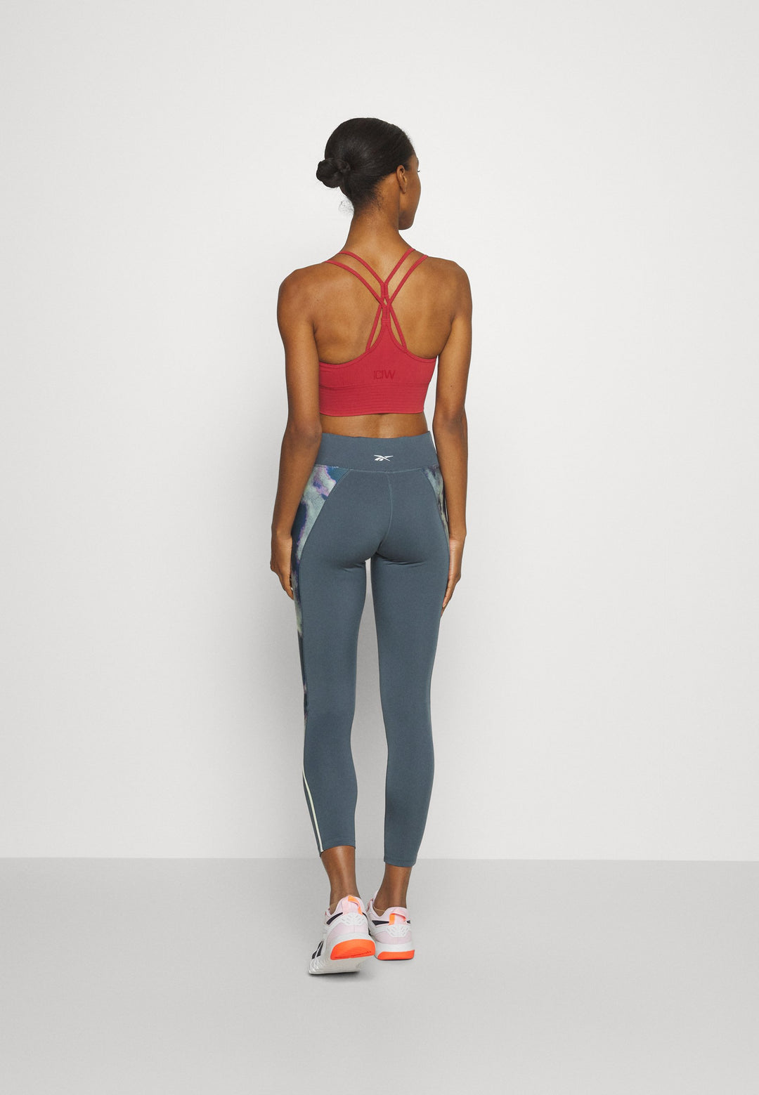 Womens Leggings - Green/Pink