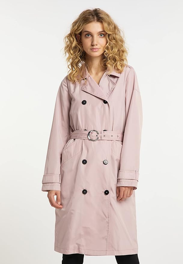 Womens Trench Coat - Pink