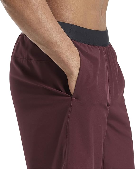 Mens Athletic Shorts - Burgundy