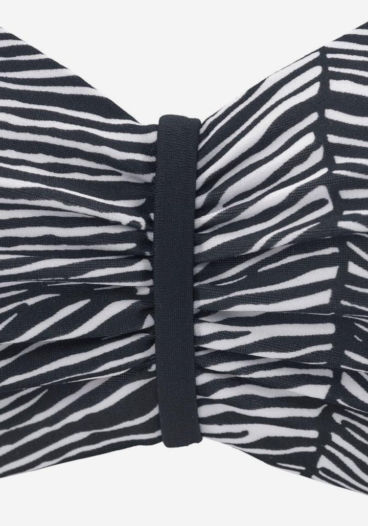 Womens Bikini Top - Black & White