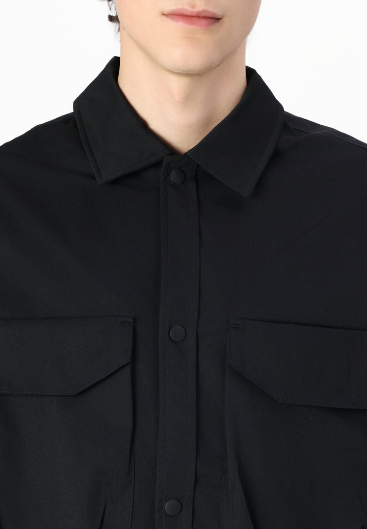 Melna vīriešu ikdienas jaka