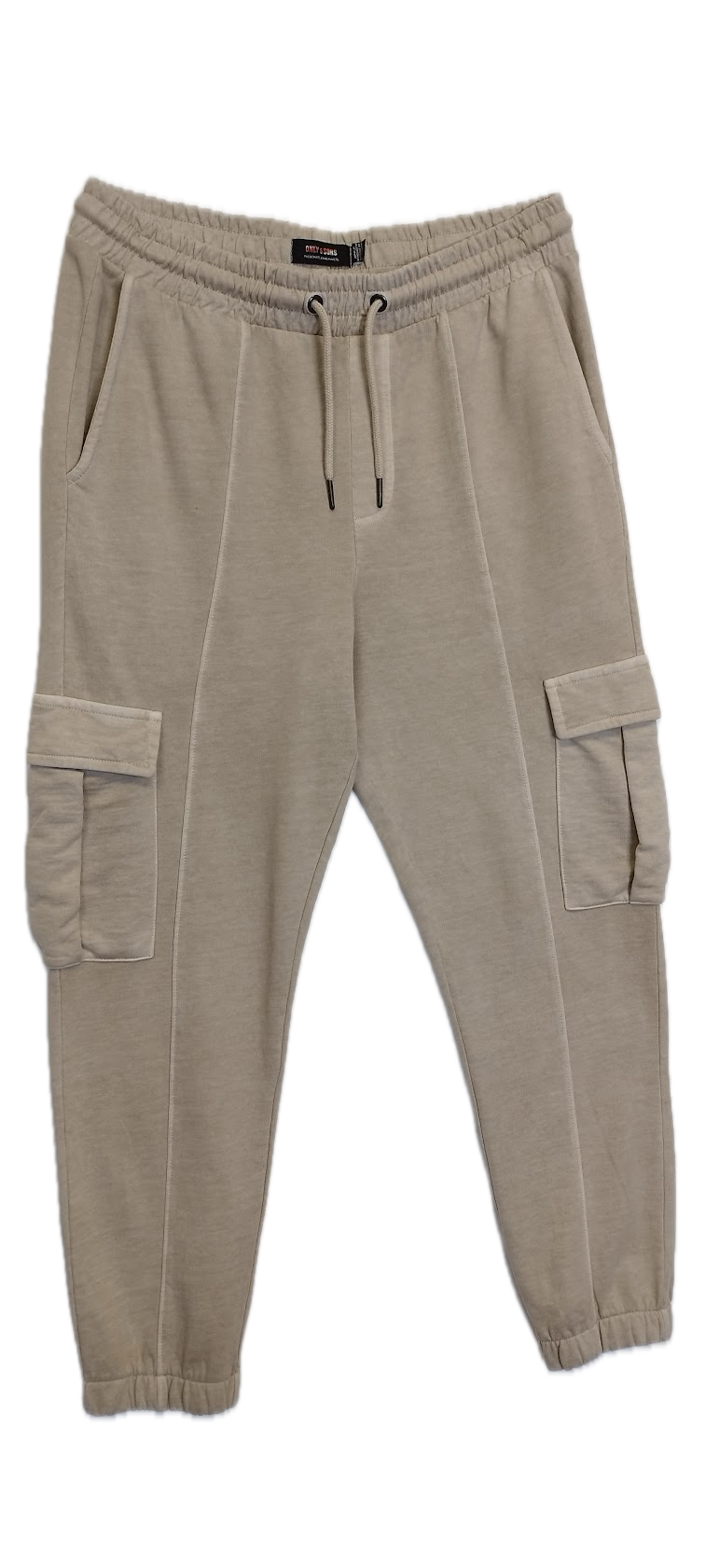Beige Cargo Sweatpants